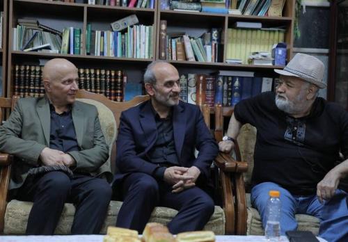 دیدار جبلی با اکبر عبدی و عوامل سریال سبزواران به همراه عکس
