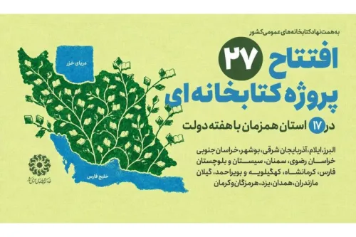 افتتاح ۲۷ پروژه کتابخانه ای نهاد در ۱۷ استان همزمان با هفته دولت